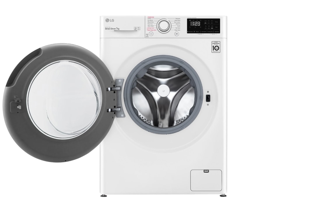 LG Lavadora Direct Drive con Vapor 7kg, 1200 Clasificación D, Blanca, Serie 300 | LG España