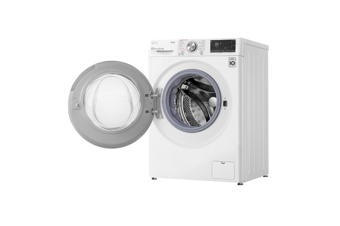 LG Lavasecadora AI Direct Drive con detergente 10,5/7kg, Clasificación A(lavado)/E (secado), Blanca, Serie 750 | LG España