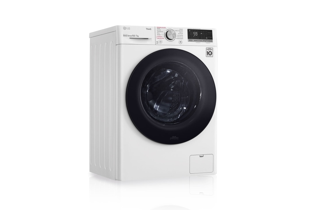 LG inteligente AI Direct 10,5/7kg, 1400rpm, clasificación B(lavado)/E(secado), Blanca, Serie 500 | LG España
