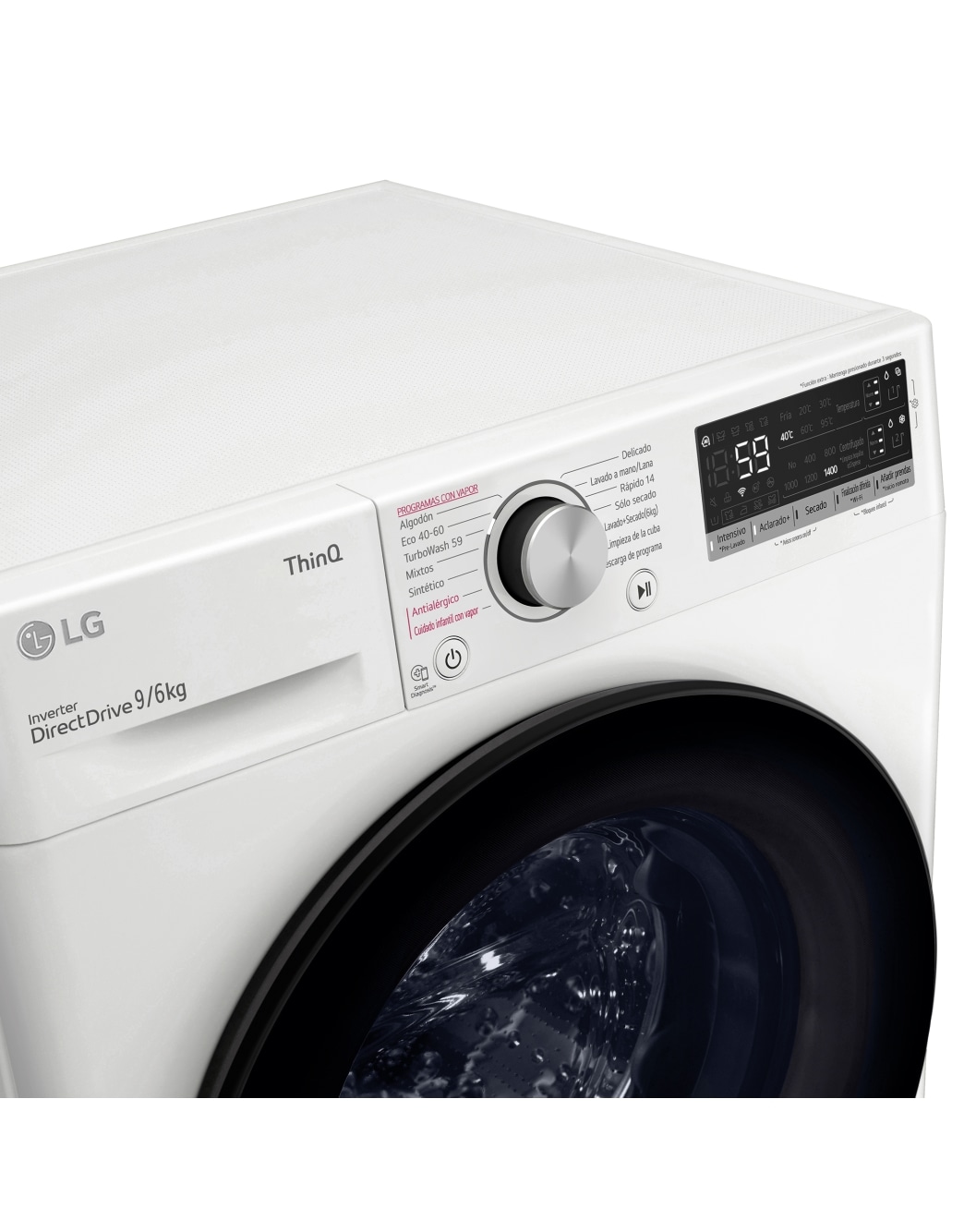 consonante Niños panorama LG Lavasecadora inteligente AI Direct Drive con Autodosificador de  detergente 9/6kg, 1400rpm, Clasificación B(lavado)/E(secado), Blanca, Serie  550 | LG España