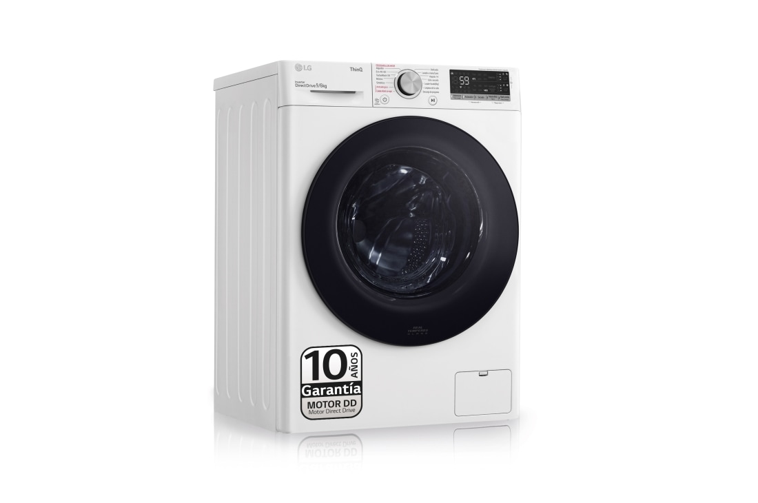 LG Lavasecadora inteligente AI Direct Drive con Autodosificador de detergente 9/6kg, 1400rpm, Clasificación B(lavado)/E(secado), Blanca, Serie 550, LG F4DV5509SMW Lavasecadora, F4DV5509SMW