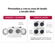 LG Secadora con Bomba de calor Dual Inverter, 9kg A++, Blanca, Serie 5, LG RH90V3AV0N Secadora personaliza tu zona de lavado, RH90V3AV0N, thumbnail 14