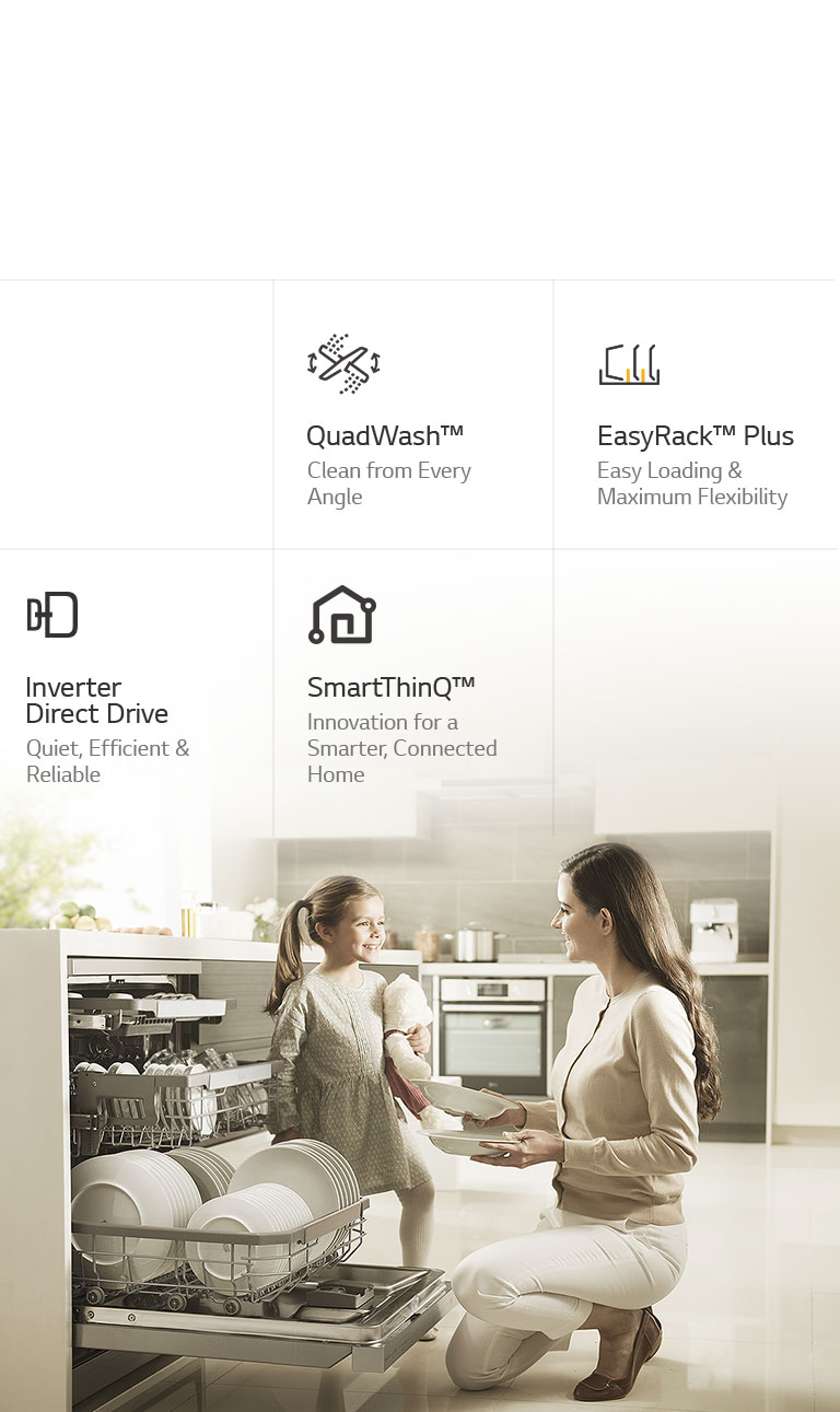Lavavajillas Smart LG QuadWash™ TrueSteam™ con SmartThinQ™ WiFi
