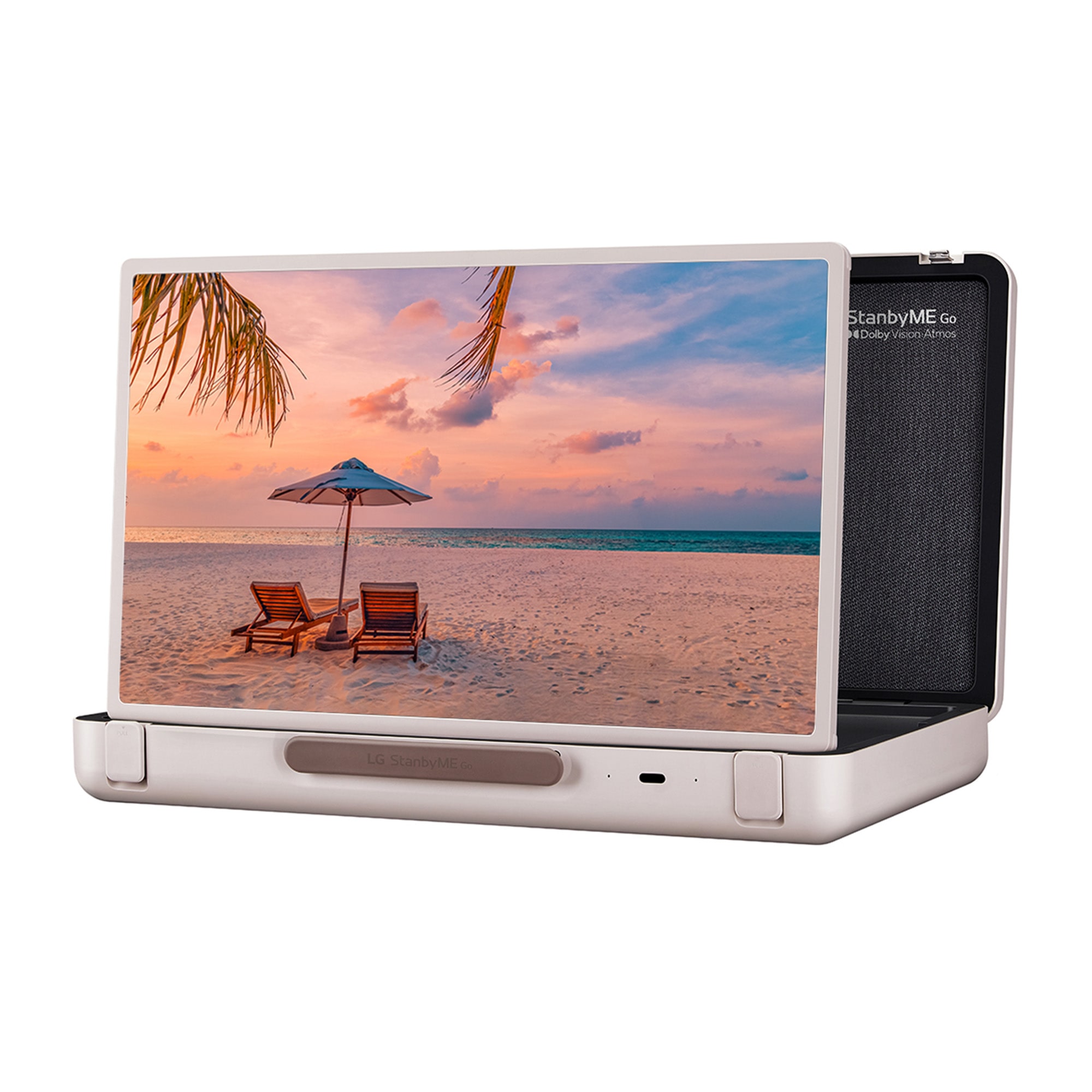 LG Stanbyme Go, el único Smart TV portátil y táctil<sup>(1)</sup> que te  acompaña estés donde estés.