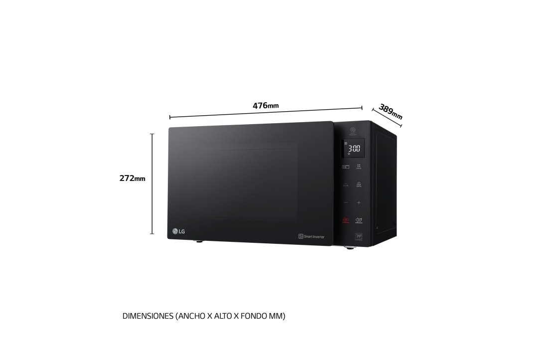 Microondas LG MH6535GDH 25L, Con Grill, i-Wave