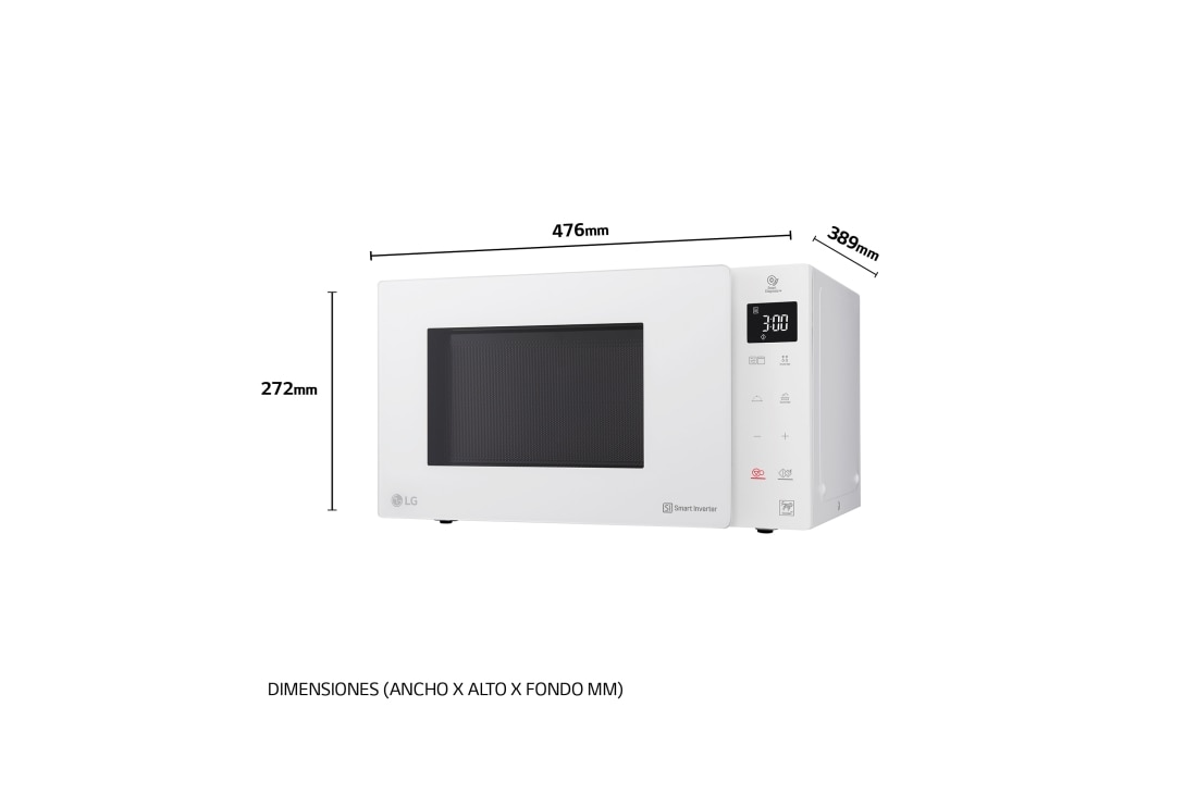 Horno Microondas Combi Grill Y Convección Control Digital de instalación  libre y capacidad 20 Litros 1000 Watts