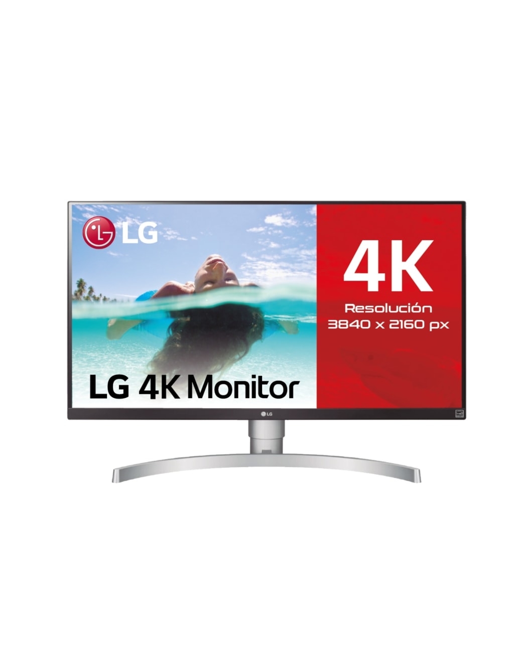 LG Monitor 27UL650-W de 27 pulgadas, pantalla IPS 4K UHD (3840 x 2160),  VESA DisplayHDR 400, gama de colores sRGB 99%, Radeon FreeSync, pantalla