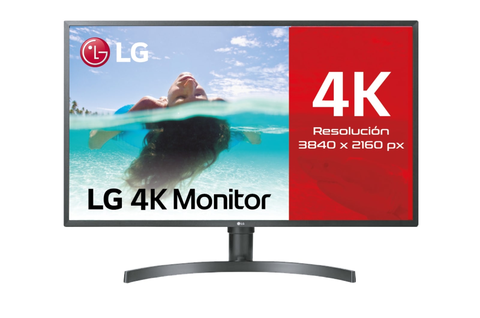 Monitor LCD curvo 4K para ordenador, pantalla Hd de 32 pulgadas