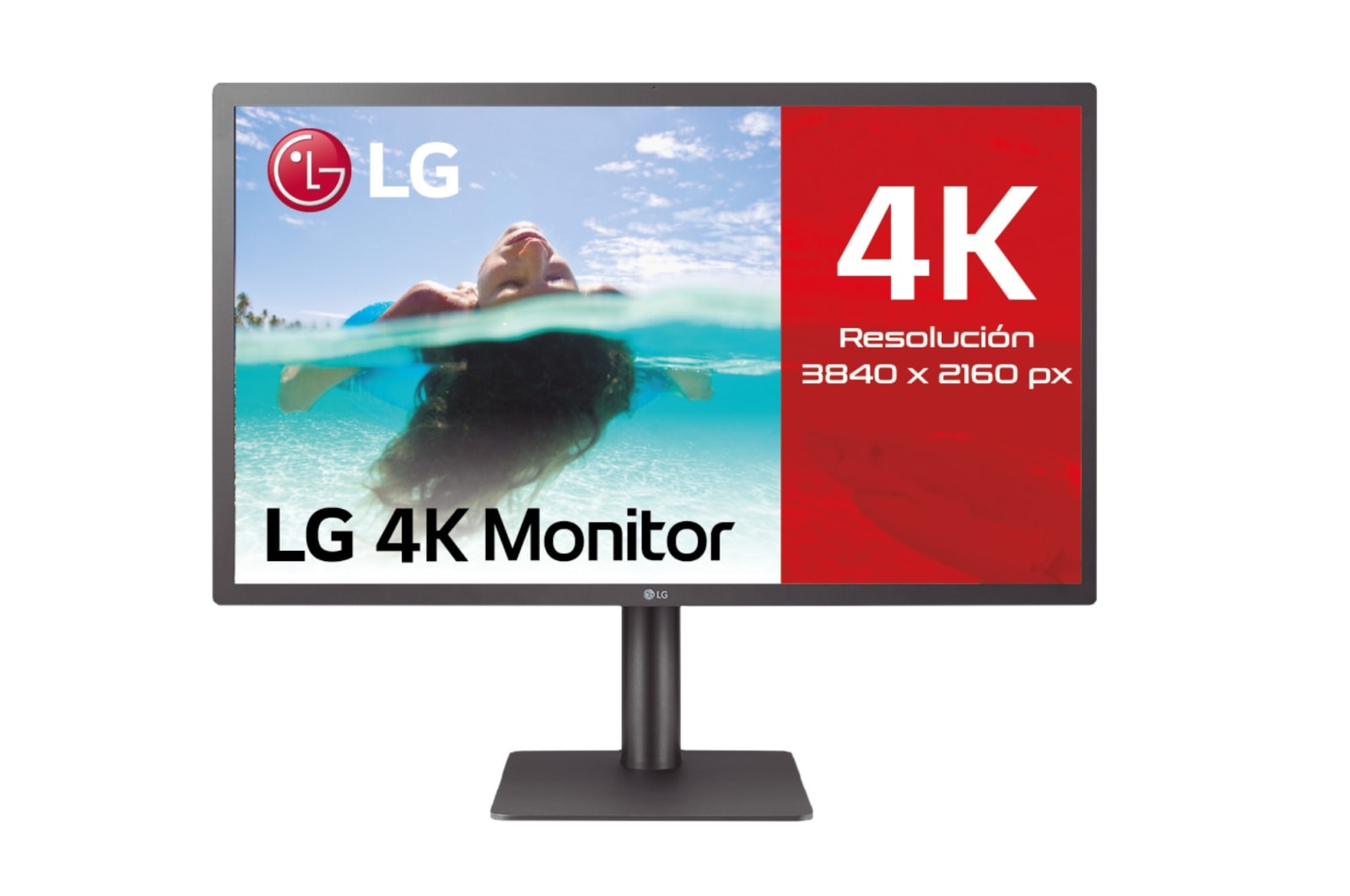  LG 24MD4KL-B - Monitor IPS ultrafino UHD (3840 x 2160) de 24  pulgadas, amplia gama de colores P3, brillo de 500 nits, Thunderbolt 3  (x2), puertos USB-C (x3), soporte ajustable de
