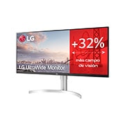LG 34WN650-W - Monitor Ultrapanoramico 21:9 LG UltraWide (Panel IPS: 2560x1080, 400cd/m², 1000:1, sRGB>99%); diag. 86,72cm; entr.: HDMIx2, DPx1; altavoces 2x7W;  Ajust. en altura e inclinación., Vista lateral de +15 grados, 34WN650-W, thumbnail 2