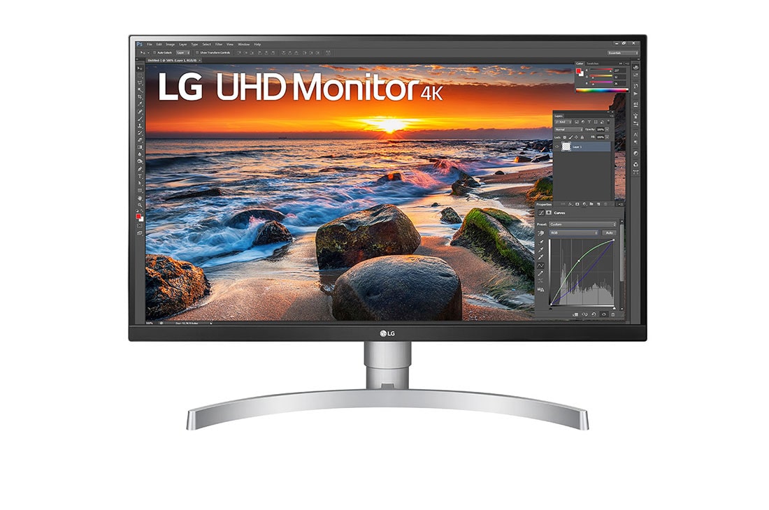 LG 27UN83A-W - Monitor 4K UHD LG UltraFine™ (Panel IPS: a 3840x2160, 350nit, 1000:1, sRGB >99%); diag. 68,4cm; entradas: HDMI x2, DP x1, USB-C™ x1, USB-A x2, G, 27UN83A-W