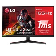 LG 32GN500B-AEU - Monitor Gaming LG UltraGear (Panel VA: 1920x1080p, 16:9, 300 cd/m², 3000:1, 165Hz, 5ms (MBR 1ms)); diag. 80,1cm; entradas: DP x1, HDMI x2; AMD Freesync Premium & G-Sync Compatible; Regulable en inclinación ; HDR10; marcos ultrafinos, F, Vista frontal, 32GN500-B, thumbnail 1