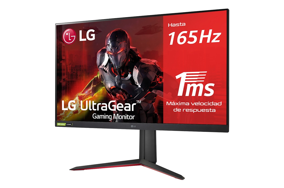 LG 32GP850-B - Monitor gaming LG UltraGear (2560x1440p, 350cd/m², 1000:1, 1ms, 165Hz, DCI-P3 98%); diag. 80cm; entradas: HDMI x2, DP x1, USB-A x3; NVIDIA G-Sync™ Compatible, FreeSync™ Premium., 32GP850-B, 32GP850-B, thumbnail 3