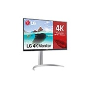 LG 27UP850N-W - Monitor para creadores LG 4K UHD (Panel IPS: 3840x2160, 400nit, 1200:1, HDR10, DCI-P3 >95%); diag. 68,4cm; entradas: HDMI x2, DP x1, USB-C™ x1, USB-A x2; Regulable en inclinación, altura y pivote, Vista lateral de +15 grados, 27UP850N-W, thumbnail 4
