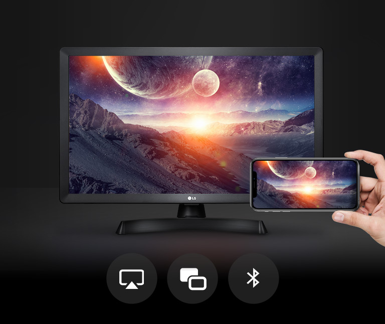 LG 28TL510S-PZ - Monitor Smart TV de 70cm (28) con Pantalla LED HD  (1366x768, 16:9, DVB-T2/C/S2, WiFi, Miracast, USB Grabador, 10 W, 2xHDMI  1.4, 1xUSB 2.0, Óptica) Color Negro : Lg: 