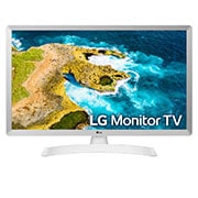 LG TV de Pequeña Pulgada de 28''' de LG HD, LED con Profundidad de Color: 16.7M Millones de Colores. SMART TV WebOS22 Con Asistentes de Voz (ThinQ, Google y ALEXA por Mando Magic Remote OPCIONAL). Compatible con apps de Cloud Gaming: Stadia , Imagen frontal, 28TQ515S-WZ, thumbnail 1