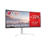 LG 34WQ650-W - Monitor Ultrapanoramico 21:9 LG UltraWide (Panel IPS:2560x1080, 400cd/m², 1000:1, sRGB >99%); diag. 86,42cm; entr.: HDMIx1, DPx1, USB-Cx1; Ajust. En altura e inclinación., +15 degree side view, 34WQ650-W, thumbnail 4