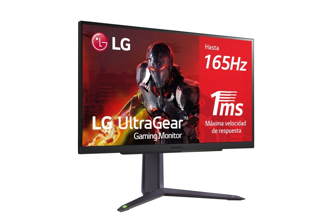 LG 27GR75Q-B Monitor gaming LG UltraGear (IPS: 2560 x 1440, 16:9,  300cd/m²,1000:1, 1ms, 165Hz, DCI-P3>99%, HDR10); diag. 86.5cm; entr.: HDMI  2.1 x2, DPx1; NVIDIA G-Sync™ Compatible, AMD FreeSync™ Premium,  Estabilizador de Negros.