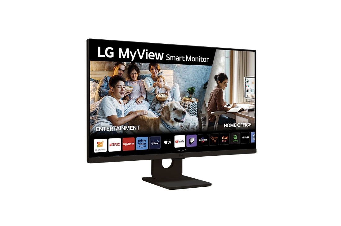 LG MyView Smart Monitor webOS 23, diag. 80 cm, IPS, Full HD,  sRGB 99%, HDR10, HDMI 2.1, Side view, 27SR50F-B