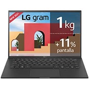 LG gram 14Z90P Windows 10 Home - Portátil ultraligero de 35,56cm (14'') WUXGA 16:10 IPS (1kg, autonomía 18,5h. Intel EvoTM i7 11ª gen., Iris Xe,  16GB RAM, 1TB SSD NVMe) Negro - Teclado Español, 14Z90P-G-AA79B, 14Z90P-G-AA79B, thumbnail 1