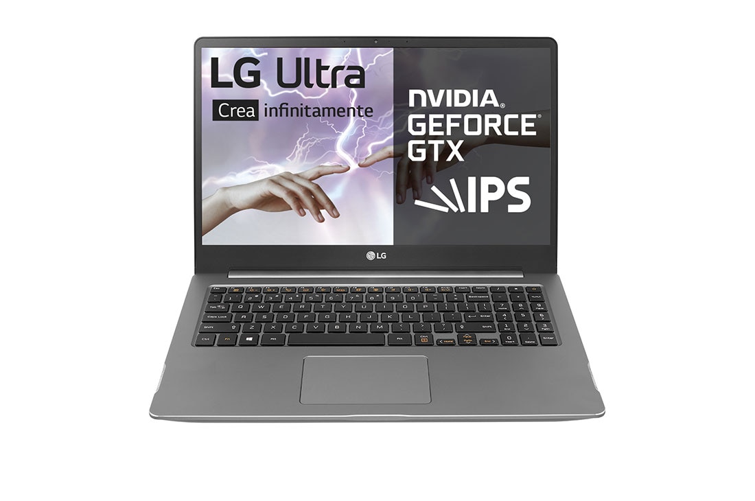 LG Ultra 15U70P-J-AA78B <br>Windows 10 Home – Portátil de alto rendimiento con NVIDIA® GeForce® GTX™ 1650Ti, Intel®Core™i7 de 11ª Generación (Pantalla con panel IPS Full HD (1920 x 1080px), Vista frontal, 15U70P-J-AA78B