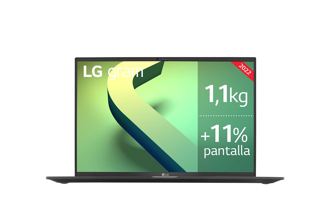LG gram 16Z90Q Windows 11 Home - Portátil ultraligero de 40,6cm (16'') WQXGA 16:10 IPS (1,2 Kg, autonomía 13h, Intel EvoTM i7 12ª gen., Iris Xe,  16GB RAM, 512GB SSD NVMe) negro- Teclado Español, 16ZB90Q-G.AA75B