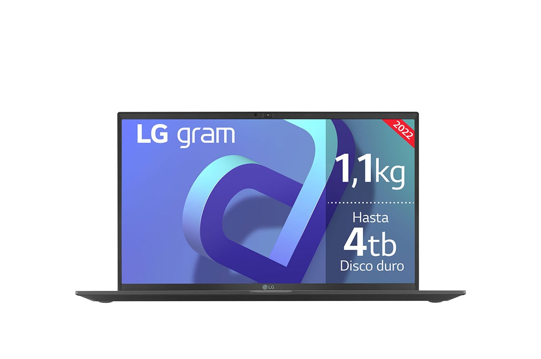 LG gram 15Z90Q Windows 11 Home - Portátil ultraligero de 39,6cm (15'') FHD 16:9 IPS (1,1kg, autonomía 13h. Intel EvoTM i7 12ª gen., Iris Xe,  16GB RAM, 512GB SSD NVMe) Negro - Teclado Español, 15Z90Q-GAA75B