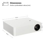 LG Proyector PF610P - LG CineBeam (hasta 120'', Lámpara LED RGBB, 1.000 lúmenes, Full HD 1920 x 1080, HDR10) 150.000:1, PF610P, PF610P, thumbnail 3