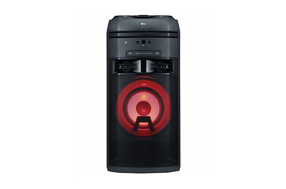 LG Equipo de alto voltaje con 500W de potencia, Bluetooth, Party link inalámbrico, USB, funciones DJ y Karaoke Star, OK55