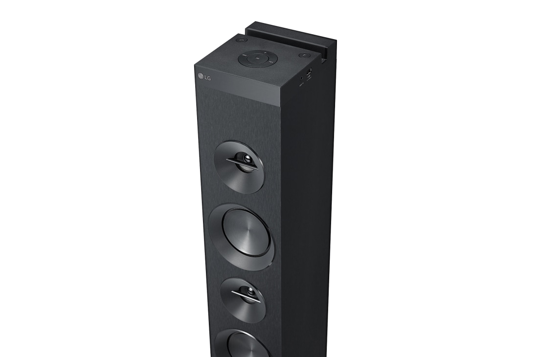 LG Torre de sonido 100W de potencia,USB, Bluetooth, y Conducto Bass Refflex