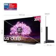 LG 4K OLED, SmartTV webOS 6.0, Procesador Inteligente 4K α9 Gen4 con AI, HDR Dolby Vision, DOLBY ATMOS [Clase de eficiencia energética G], OLED48C14LB, thumbnail 2