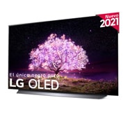 LG 4K OLED, SmartTV webOS 6.0, Procesador Inteligente 4K α9 Gen4 con AI, HDR Dolby Vision, DOLBY ATMOS [Clase de eficiencia energética G], -45 degree side view, OLED55C14LB, thumbnail 3