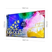 LG Televisor LG  4K OLED evo Gallery Edition, Procesador Inteligente de Máxima Potencia 4K a9 Gen 5 con IA, compatible con el 100% de formatos HDR, HDR Dolby Vision, Dolby Atmos, Smart TV webOS22, el mejor TV para Gaming.<br>Ideal para colgar en la pared., Imagen del televisor OLED83G26LA, OLED83G26LA, thumbnail 2