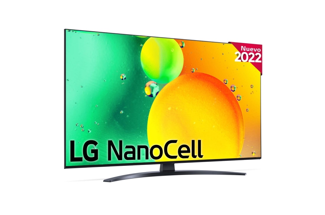 LG Televisor LG 4K Nanocell, Procesador de Gran Potencia 4K a5 Gen 5, compatible con formatos HDR 10, HLG y HGiG, Smart TV webOS22, Imagen frontal de 50NANO766QA, 50NANO766QA
