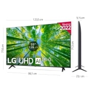 LG Televisor LG 4K UHD, Procesador de Gran Potencia 4K a5 Gen 5, compatible con formatos HDR 10, HLG y HGiG, Smart TV webOS22., LG 55UQ80006LK, 55UQ80006LB, thumbnail 2