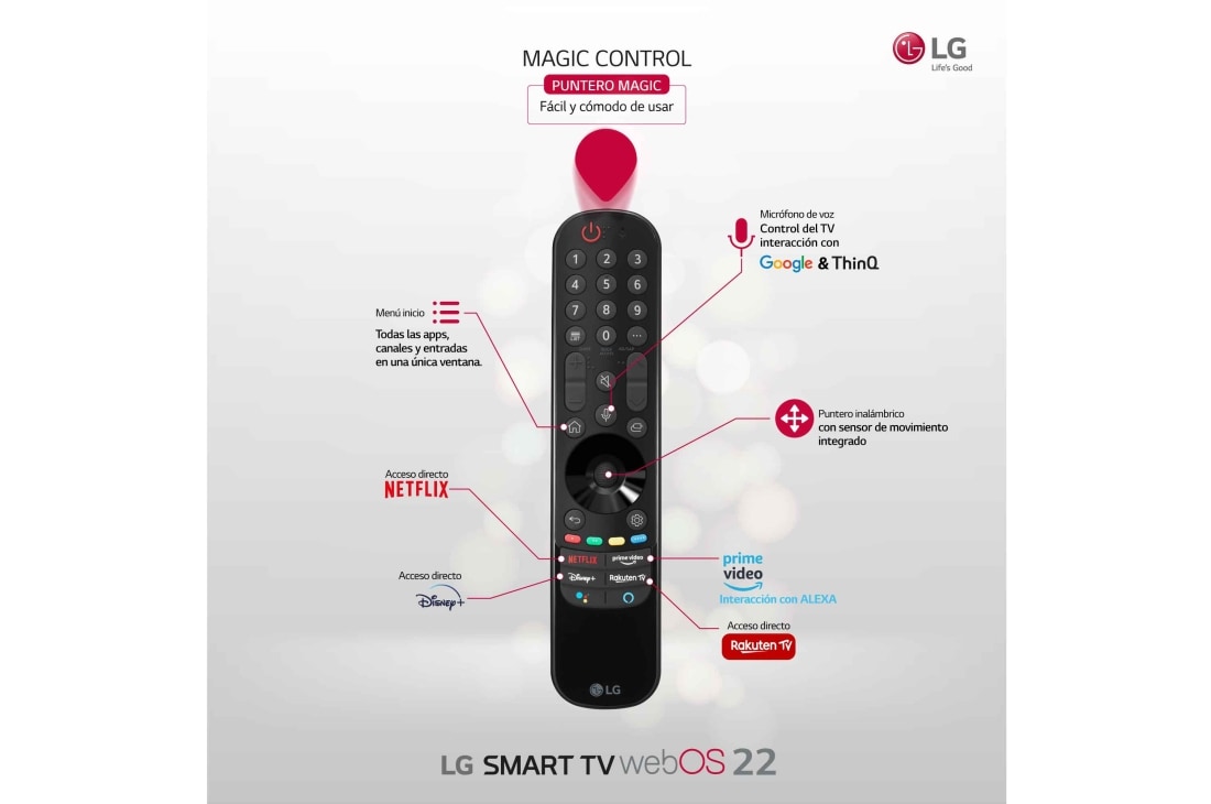 Mando Televisor LG Hifi-Rack Funcion Smart TV