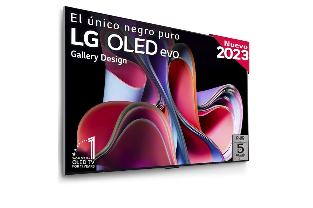 LG TV LG  OLED evo 4K de 55'' G3, Procesador Máxima Potencia, Dolby Vision / Dolby ATMOS, Smart TV webOS23, el mejor TV para Gaming. Perfecta Integración en Pared., OLED55G36LA, OLED55G36LA