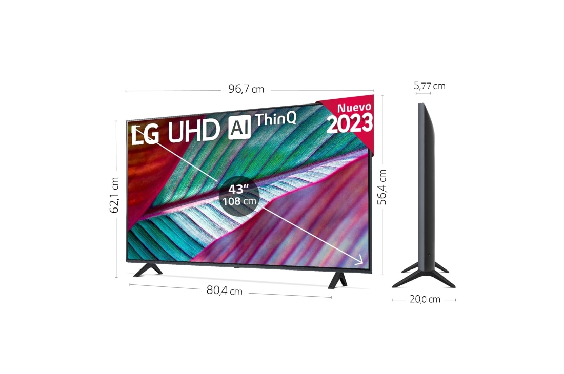 LG TV LG UHD 4K de 75'' Serie 78, Procesador Alta Potencia, HDR10 / Dolby  Digital Plus, Smart TV webOS23.