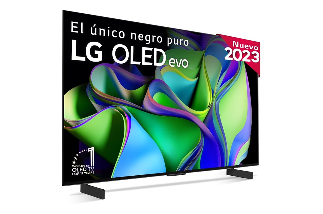 LG TV LG  OLED evo 4K de 42'' C3, Procesador Máxima Potencia, Dolby Vision / Dolby ATMOS, Smart TV webOS23, el mejor TV para Gaming., OLED42C34LA, OLED42C34LA