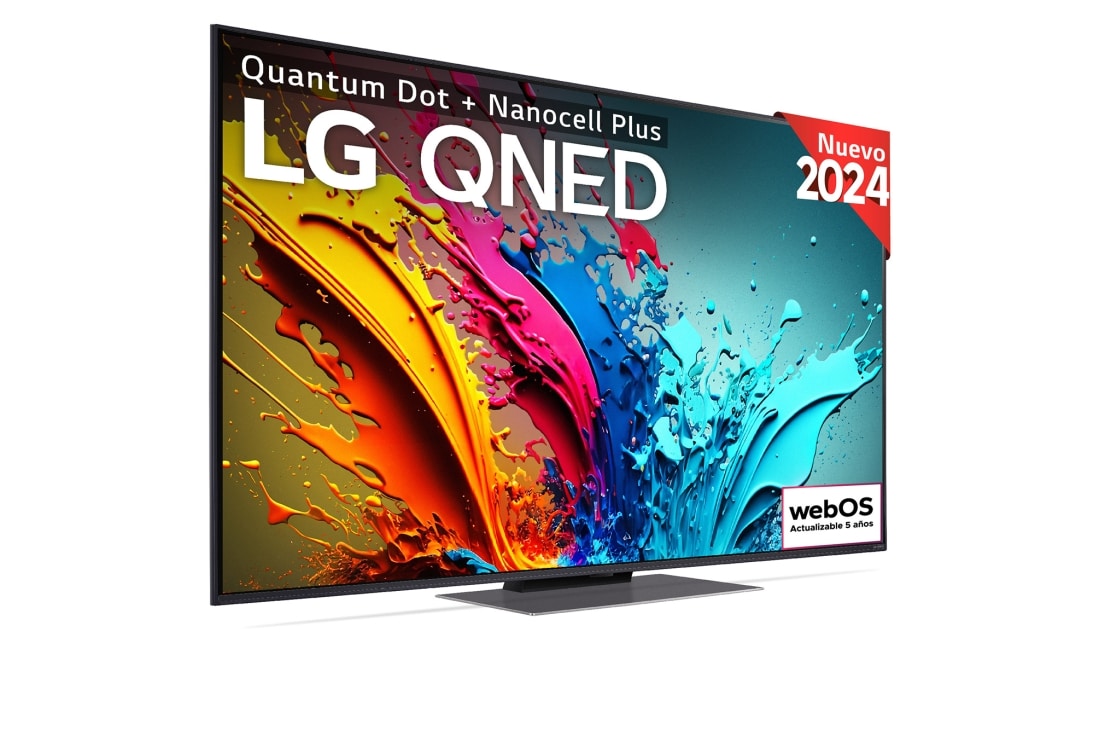 LG 55 pulgadas TV LG QNED 4K serie QNED86  con Smart TV WebOS24, 55QNED86T6A, 55QNED86T6A