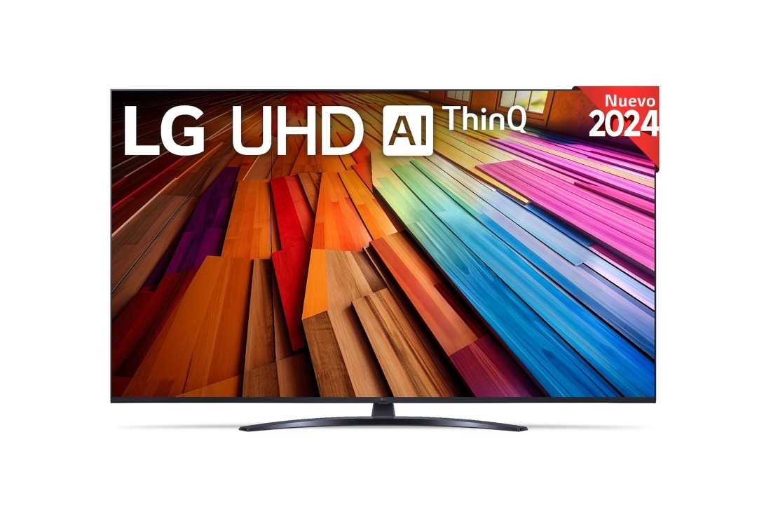 LG 55 pulgadas Smart TV LG UHD UT81 4K 2024, front, 55UT81006LA
