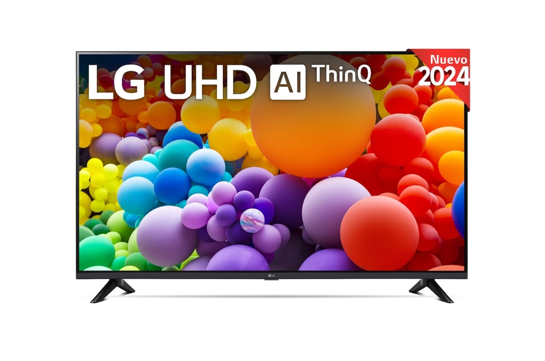 LG 65 pulgadas TV LG UHD 4K serie UT73  con Smart TV WebOS24, front  view, 65UT73006LA
