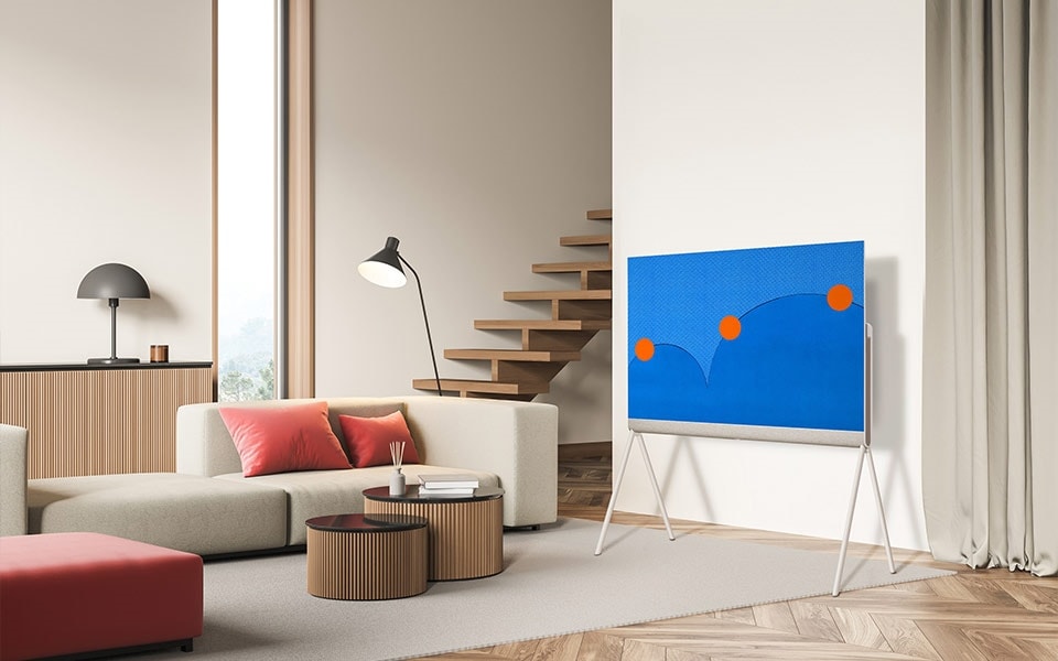 El televisor LG OLED Pose art parece un cuadro