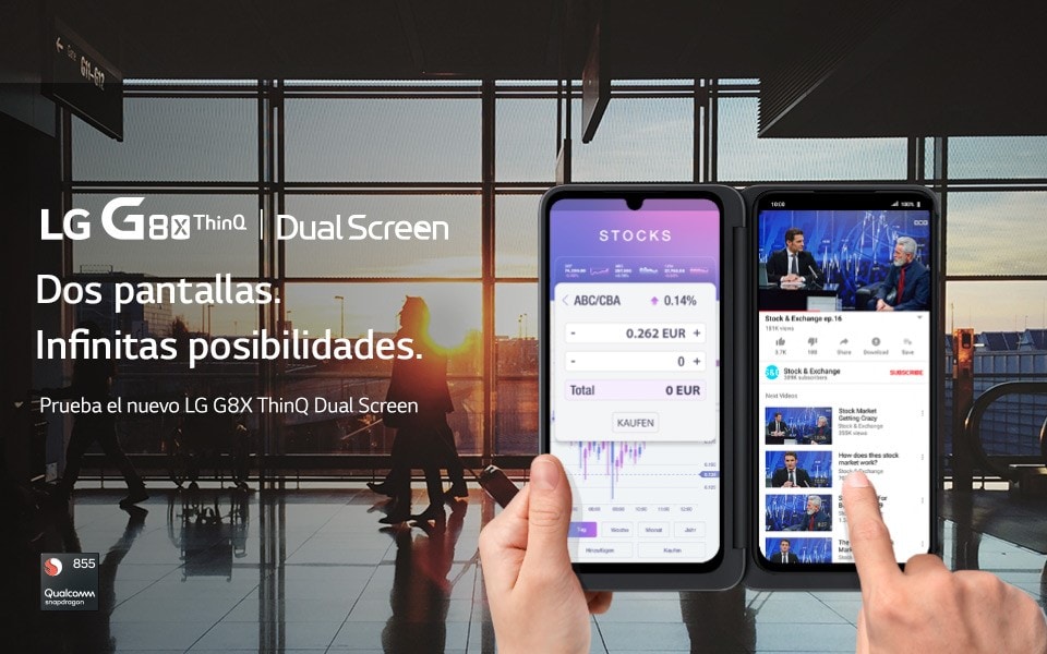 With the all-new LG G8X ThinQ Dual Screen phone, you can multitask wherever you are | More at LG MAGAZINE