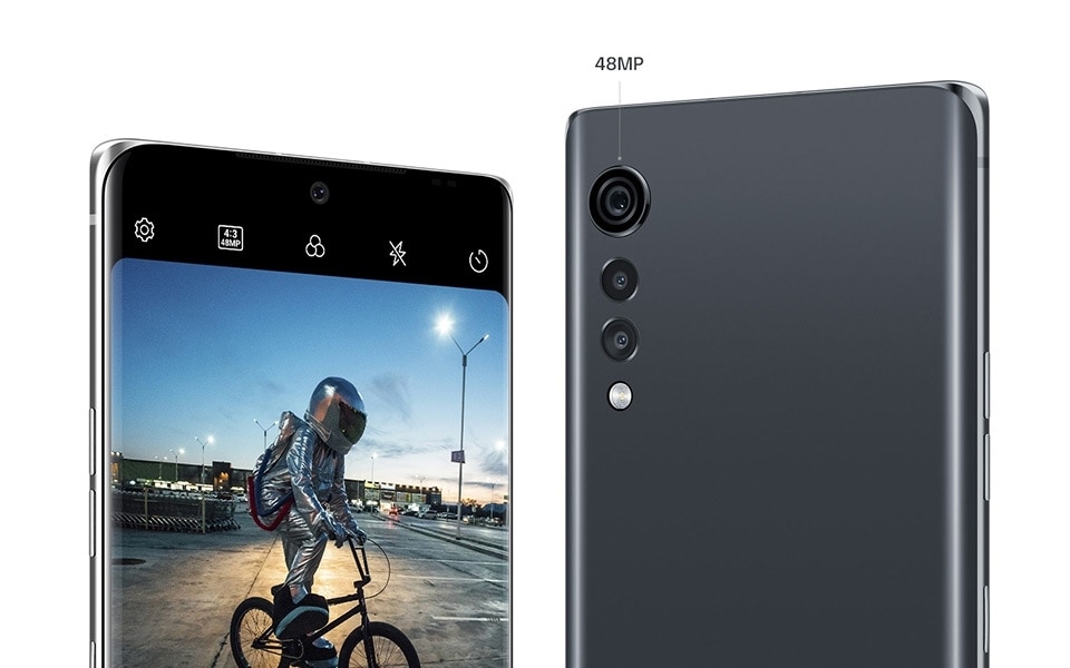 An image showing the 48MP ultra-high resolution camera of the LG VELVET