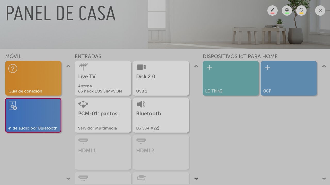 Television lg outlet tiene bluetooth