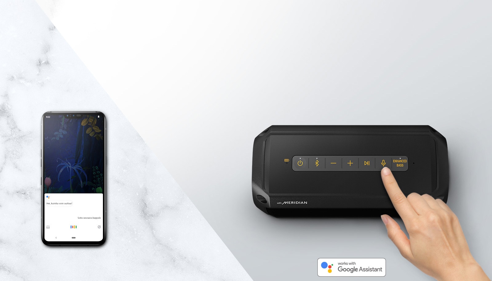 Äänikomento kauko-ohjausta varten1