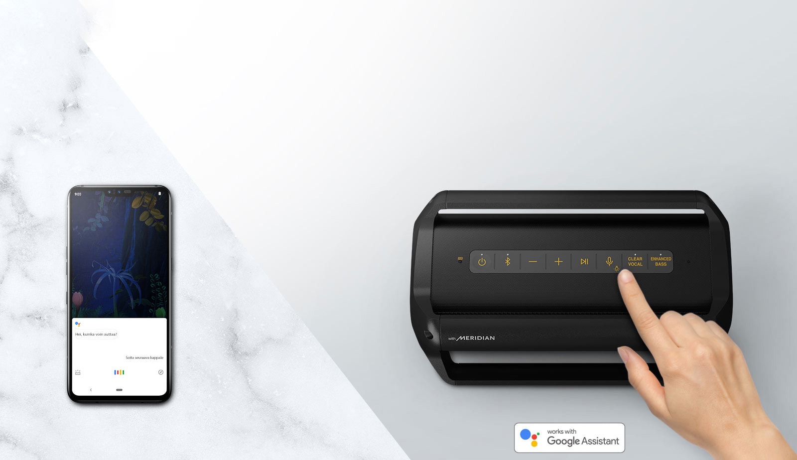 Äänikomento kauko-ohjausta varten1