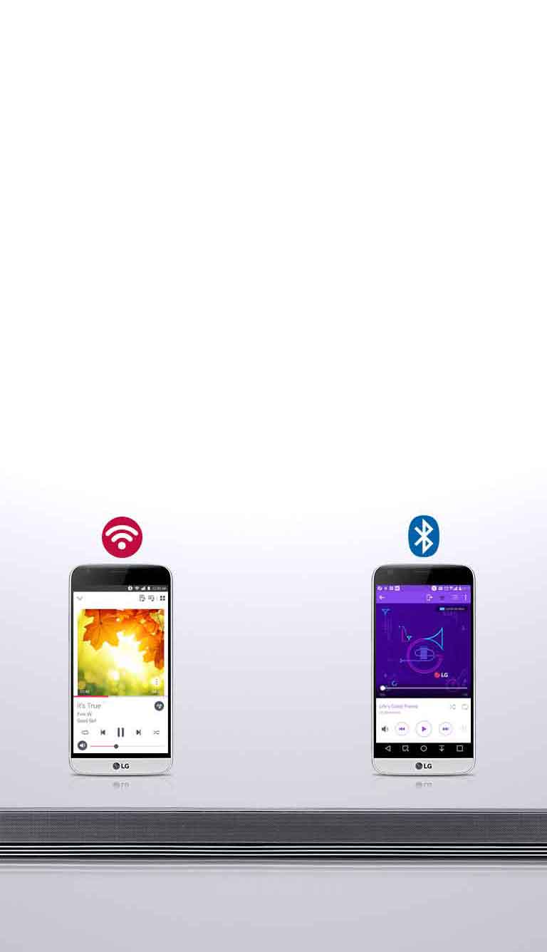 Wi-Fi & Bluetooth yhteensopiva, toista mitä vain<br>2