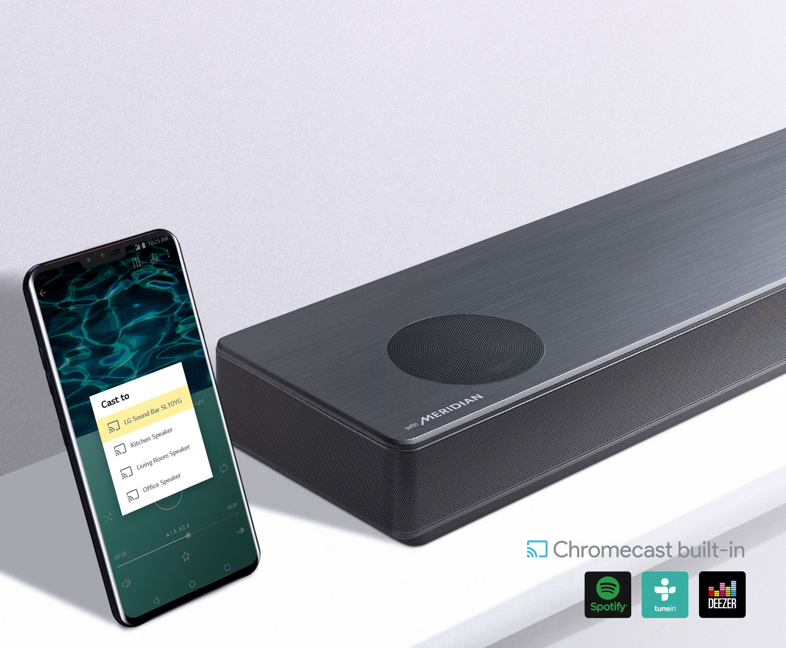 Sisäänrakennettu Chromecast1